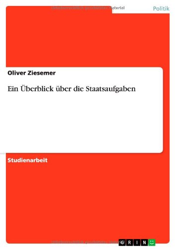 Ein Überblick über die Staatsaufgaben