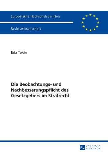 Die Beobachtungs- und Nachbesserungspflicht des Gesetzgebers im Strafrecht (Europäische Hochschulschriften / European University Studies / Publications Universitaires Européennes)
