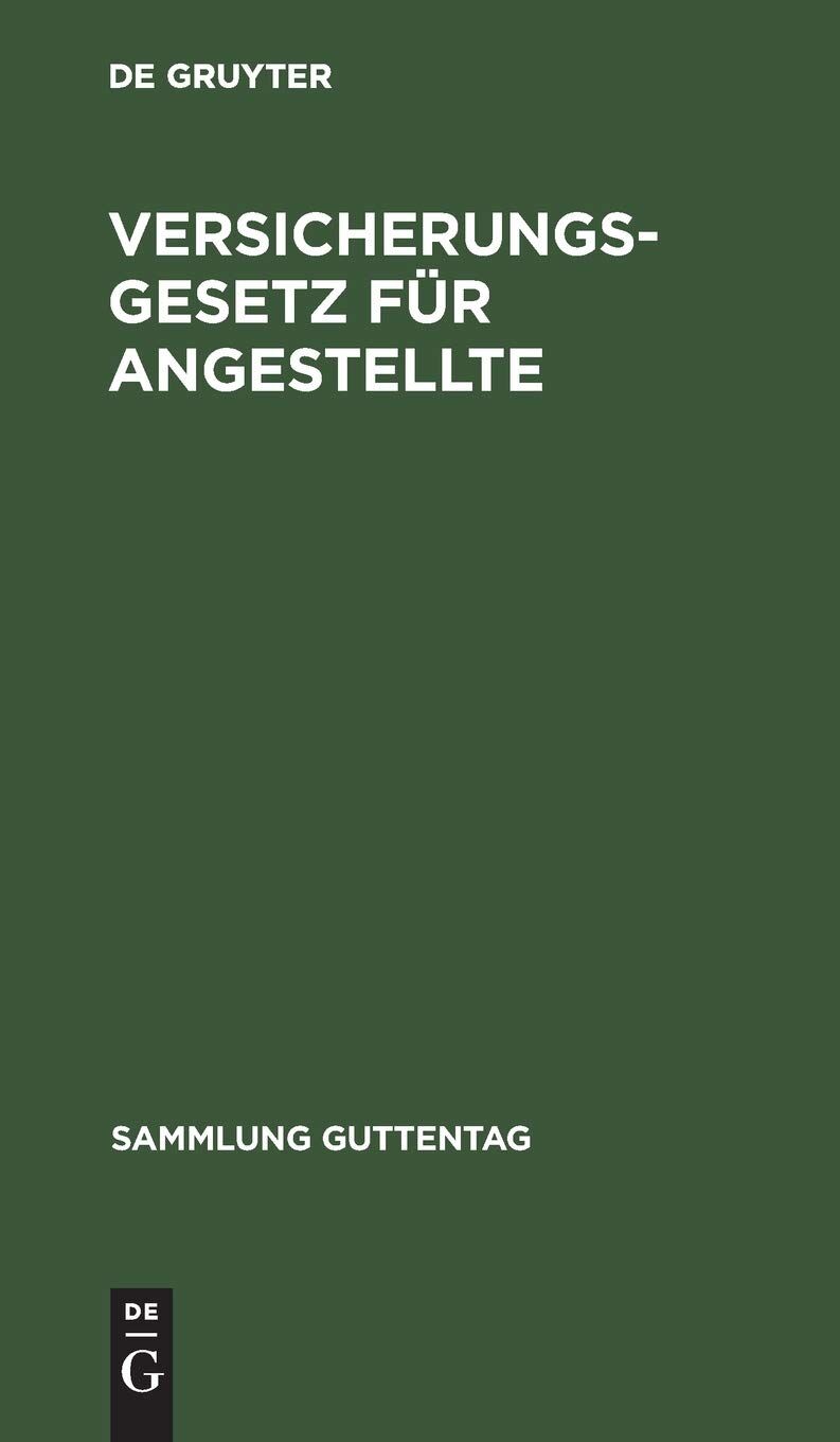 Versicherungsgesetz für Angestellte