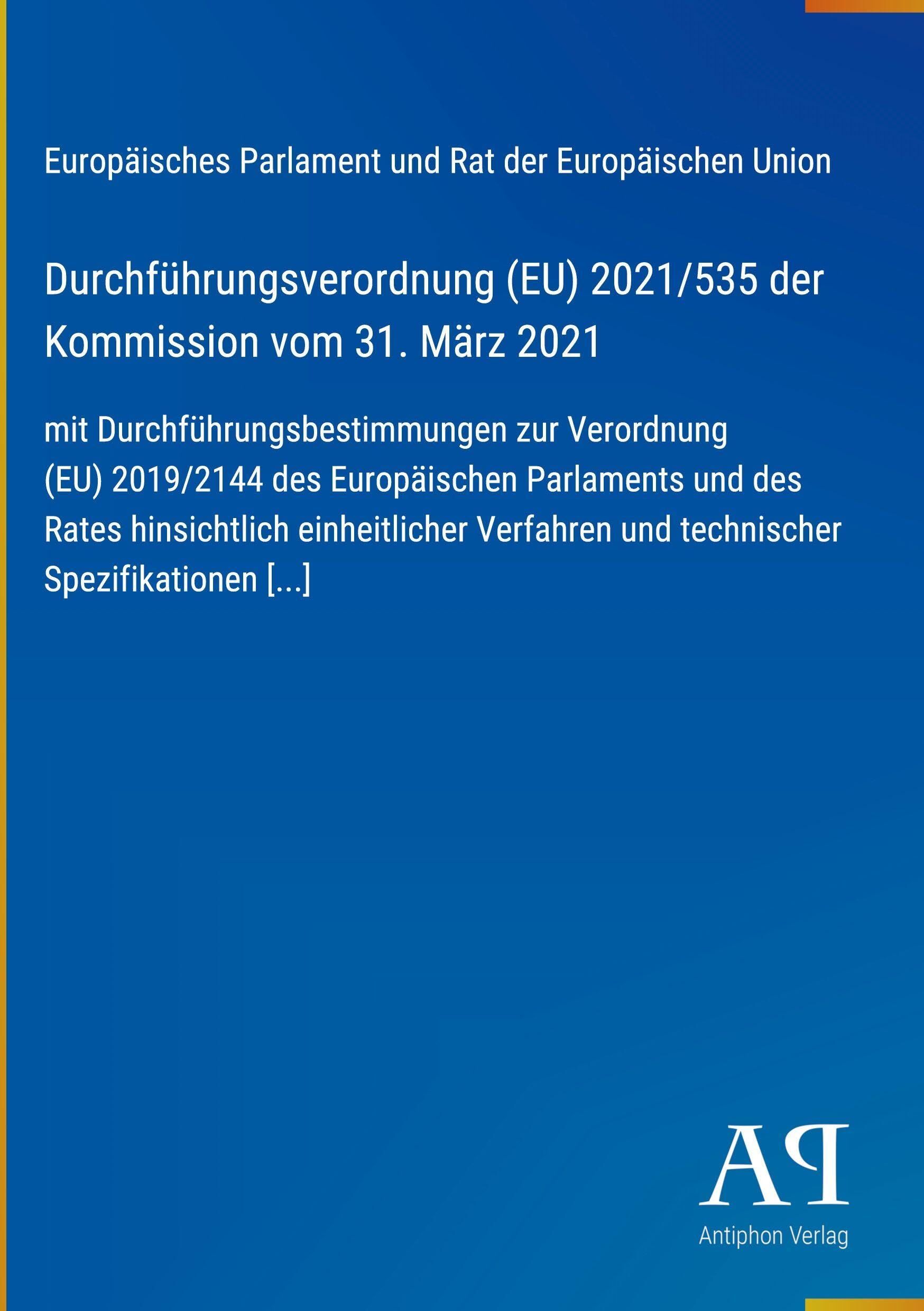 Durchführungsverordnung (EU) 2021/535 der Kommission vom 31. März 2021