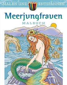 Malen und entspannen: Meerjungfrauen