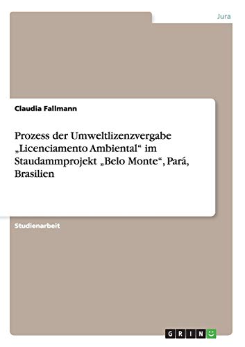 Prozess der Umweltlizenzvergabe Licenciamento Ambiental im Staudammprojekt Belo Monte, Pará, Brasilien