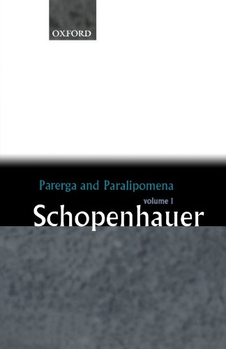 Parerga and Paralipomena, Vol. 1