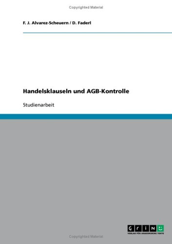 Handelsklauseln und AGB-Kontrolle