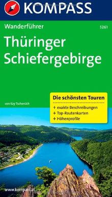 Thüringer Schiefergebirge: Wanderführer mit Tourenkarten und Höhenprofilen