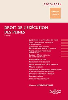 Droit de l'exécution des peines 2023-2024
