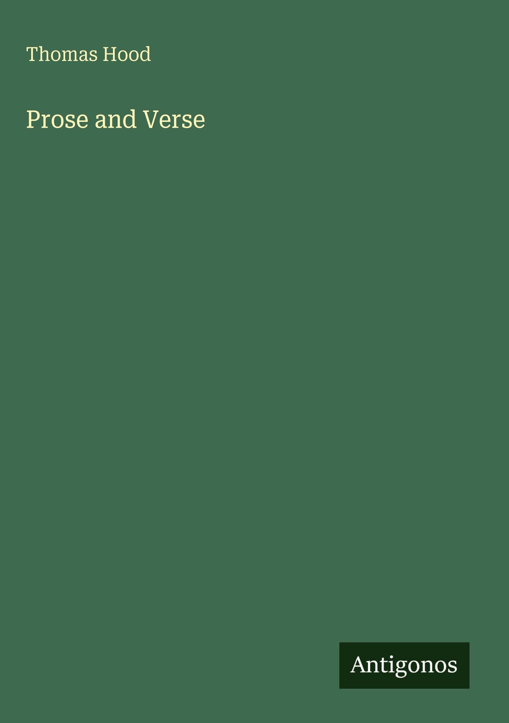 Prose and Verse