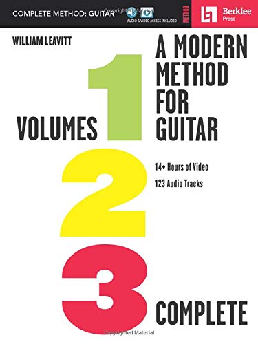 William Leavitt A Modern Method For Guitar - Complete Method, Volumes 1, 2, And 3 With 14+ Hours Of Video And 123 Audio Tracks