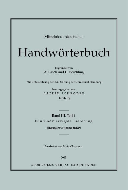 Mittelniederdeutsches Handwörterbuch - Neuware