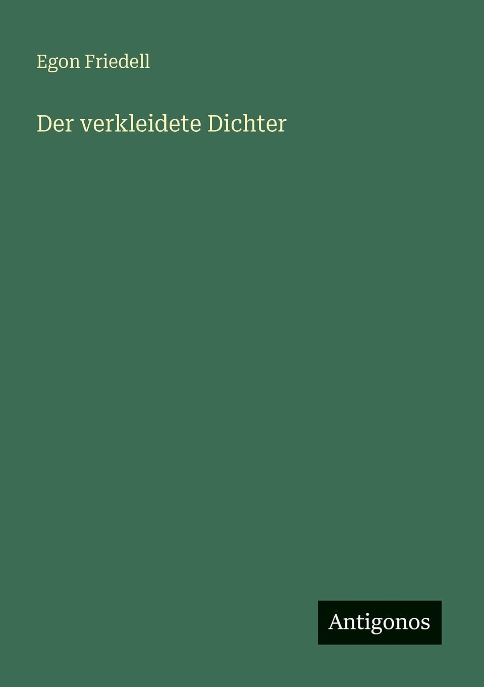 Der verkleidete Dichter
