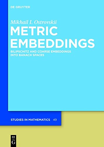 Metric Embeddings: Bilipschitz and Coarse Embeddings into Banach Spaces (De Gruyter Studies in Mathematics, Band 49)