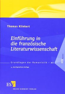 Einführung in die französische Literaturwissenschaft