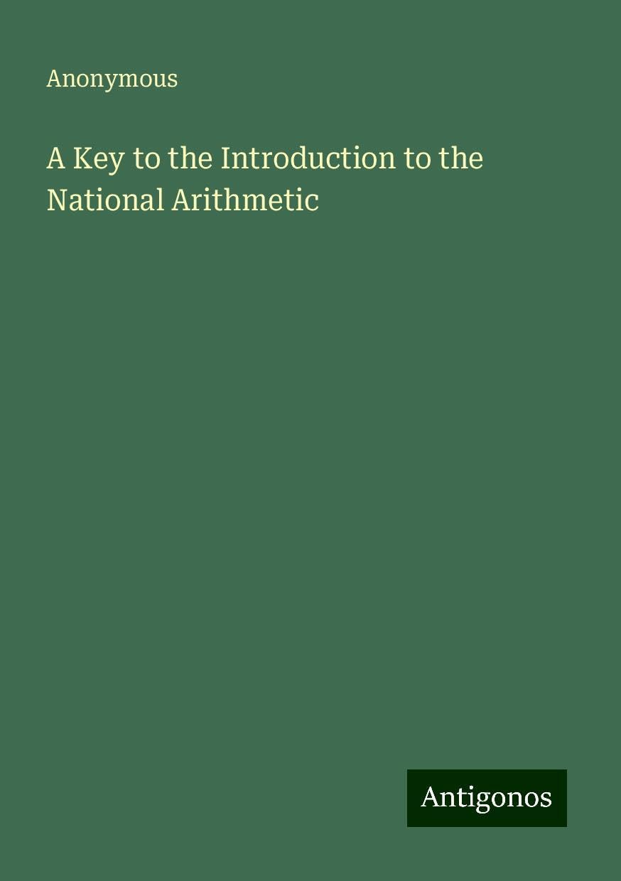 A Key to the Introduction to the National Arithmetic