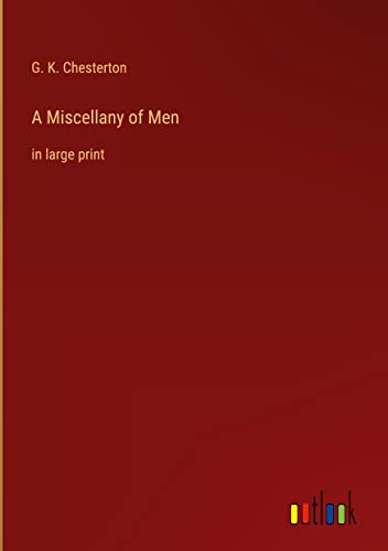 A Miscellany of Men: in large print