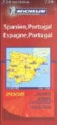 Michelin Spanien, Portugal  2005. 1 : 1 000 000. Straßenkarte. Mit touristischen Hinweisen. Ortsverzeichnis | Buch | Zustand gut