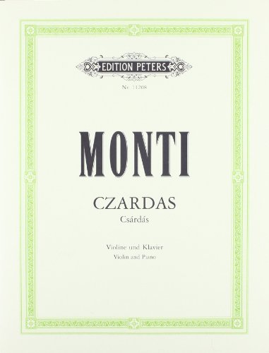Vittorio Monti Czardas (Csárdás), Für Violine Und Klavier