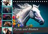 Pferde und Blumen (Tischkalender 2024 DIN A5 quer): Faszinierend wunderschöne Bilder von Pferden und Blumenvariationen (Monatskalender, 14 Seiten ) (CALVENDO Tiere)