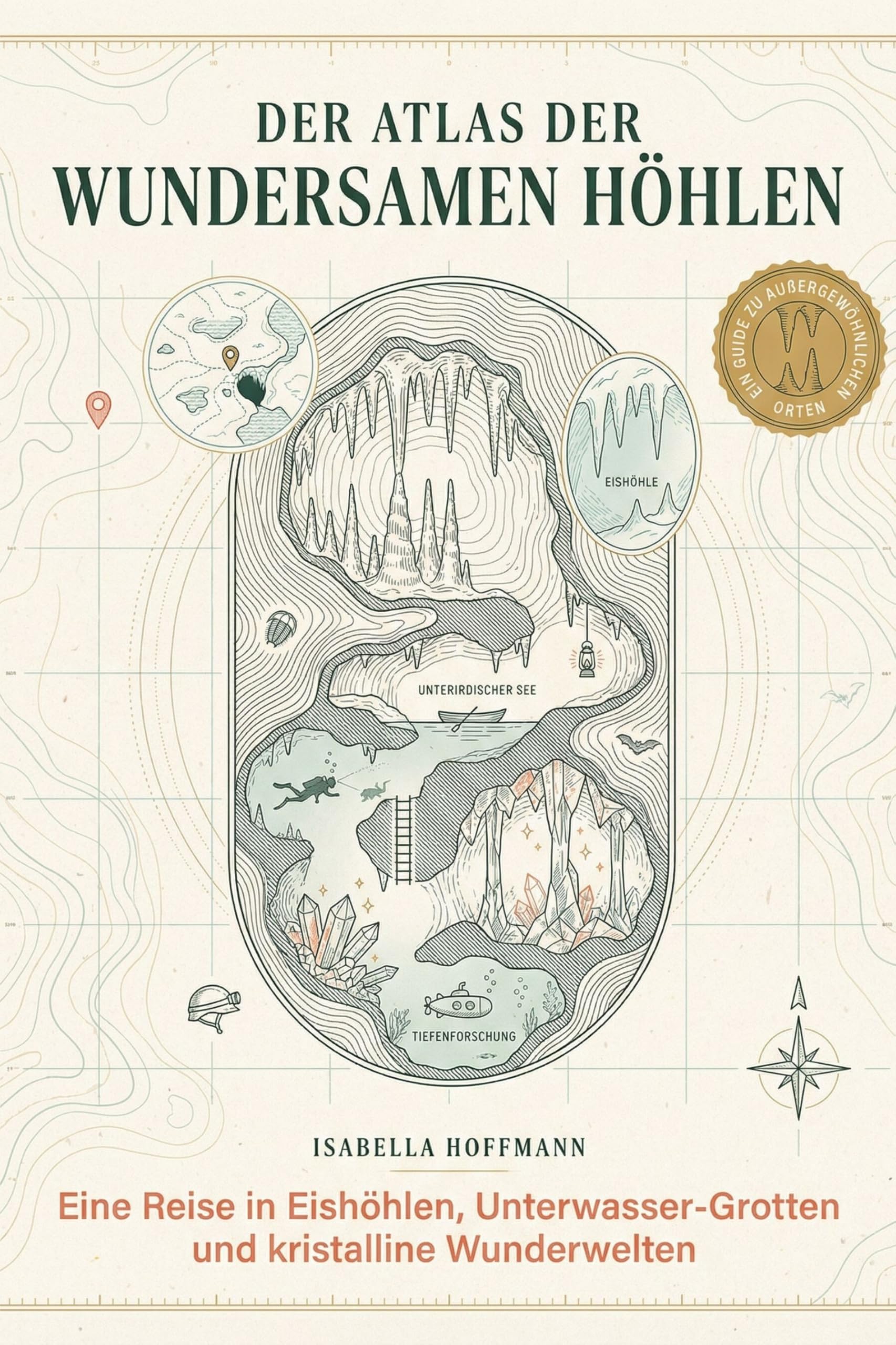 Der Atlas der wundersamen Höhlen: Eine Reise in Eishöhlen, Unterwasser-Grotten und kristalline Wunderwelten. Ein Muss für Speläologen und Naturliebhaber