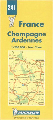 France Regional Champagne Ardennes-Michelin Map #241 (Michelin Maps)