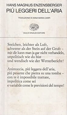 Più leggeri dell'aria (Collezione di poesia, Band 301)