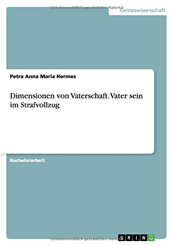 Dimensionen von Vaterschaft. Vater sein im Strafvollzug