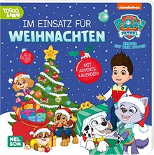 PAW Patrol: Im Einsatz für Weihnachten: Mit Adventskalender! | Stabiles Pappbilderbuch (ab 3 Jahren)