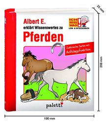 ICH WEISS WAS! Albert E. Lern- und Entdeckerbuch Pferde und Ponys mit Aufklappfunktionen