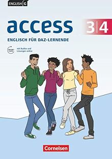 Access - Allgemeine Ausgabe 2014 / Baden-Württemberg 2016 / G9 2019 - Band 3/4: 7./8. Schuljahr: Englisch für DaZ-Lernende - Workbook mit Audios und Lösungen online