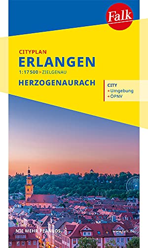 Falk Cityplan Erlangen 1:17 500: mit Herzogenaurach (Falk Citypläne)