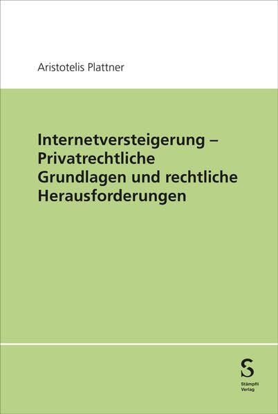 Internetversteigerung - Privatrechtliche Grundlagen und rechtliche Herausforderungen