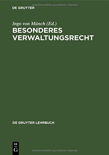 Besonderes Verwaltungsrecht (De Gruyter Lehrbuch)