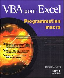 Excel VBA : programmation macro