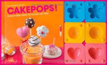 Cakepops-Set: Einfach-süße Ideen für Kuchen am Stiel. Buch mit 3 Cakepop-Formen