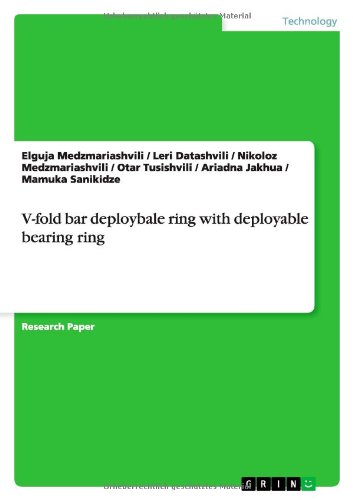 V-fold bar deploybale ring with deployable bearing ring