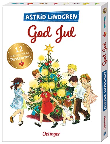 Astrid Lindgren. God Jul. 12 wunderschöne Weihnachtskarten zum Verschicken - Neuware