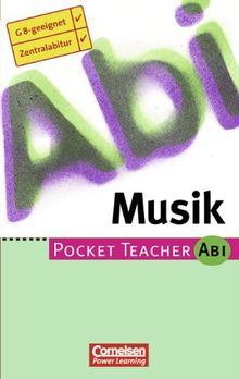 Pocket Teacher Abi. Sekundarstufe II - Bisherige Ausgabe (mit Umschlagklappen): Pocket Teacher Musik. Sekundarstufe II. Neue Ausgabe. (Lernmaterialien)