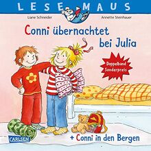 LESEMAUS 207: "Conni übernachtet bei Julia" + "Conni in den Bergen" Conni Doppelband: Gesund kann jeder (207)