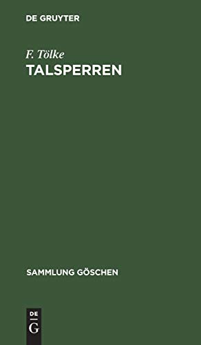 Talsperren (Sammlung Göschen, 1044)