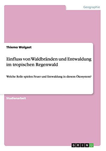 Einfluss von Waldbränden und Entwaldung im tropischen Regenwald: Welche Rolle spielen Feuer und Entwaldung in diesem Ökosystem?
