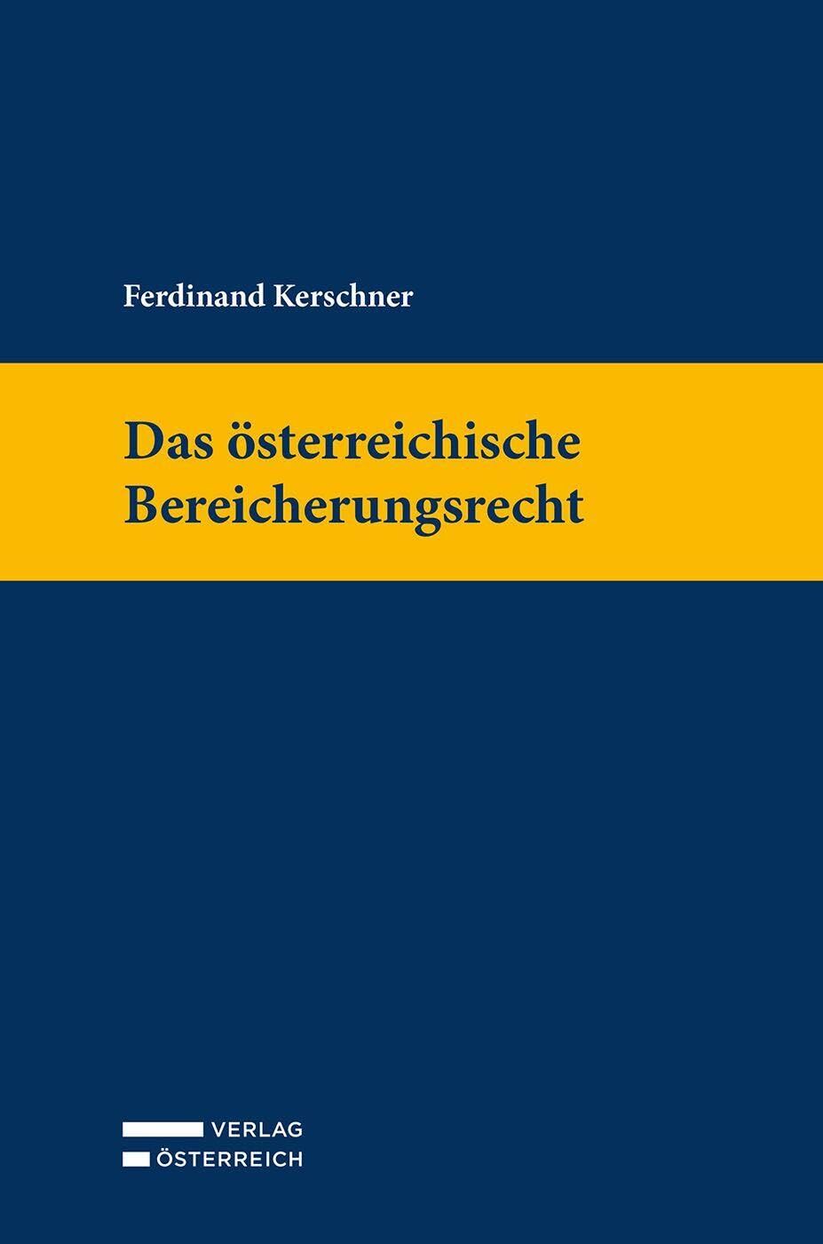 Das österreichische Bereicherungsrecht - Neuware