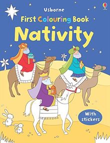 The First Colouring Book: Nativity (First Colouring Books with stickers)