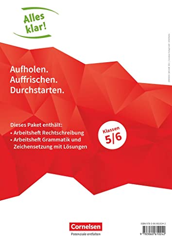 Alles klar! - Deutsch - Sekundarstufe I - 5./6. Schuljahr: Rechtschreibung / Grammatik und Zeichensetzung - Arbeitshefte im Paket