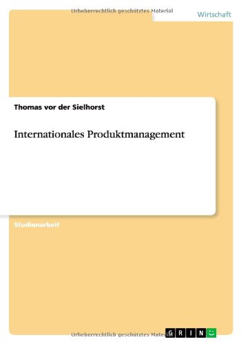 Internationales Produktmanagement