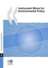 Instrument Mixes for Environmental Policy