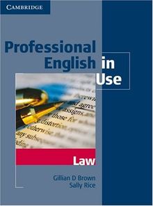 Professional English in Use Law: Book with answers