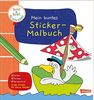 Spiel+Spaß für KiTa-Kinder: Mein buntes Sticker-Malbuch: Ideal für den Kindergarten-Kinder: Farbige Vorlagen und Sticker
