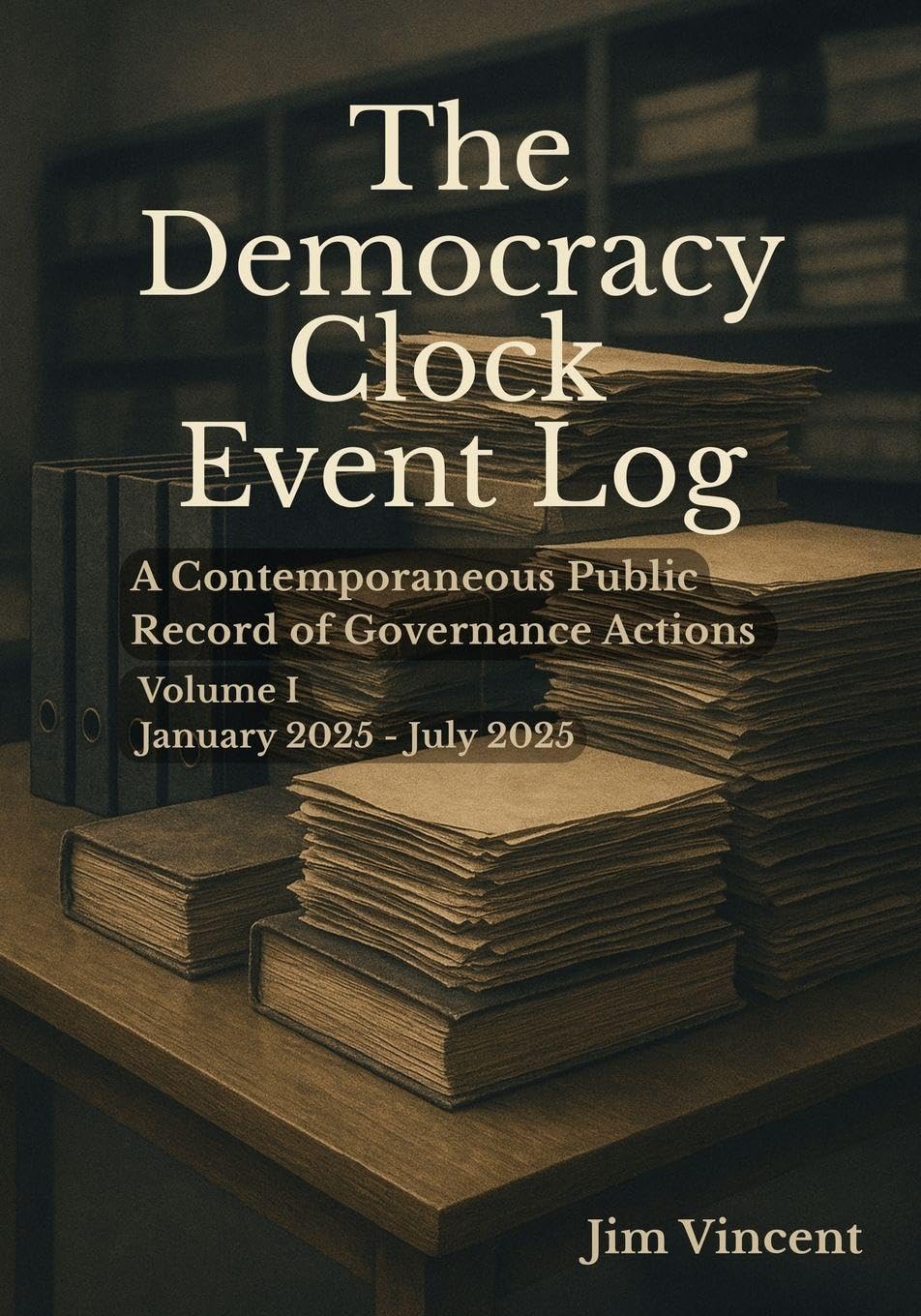 The Democracy Clock Event Log: A Contemporaneous Public Record of Governance Actions, Volume I, January 2025-July 2025