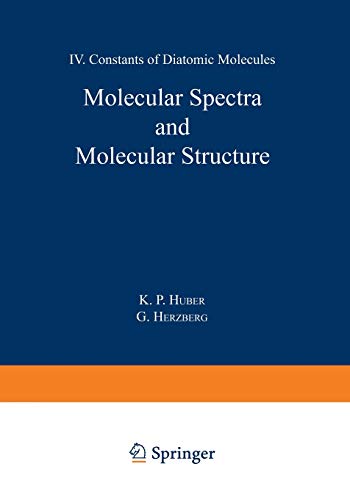Molecular Spectra and Molecular Structure: Iv. Constants Of Diatomic Molecules