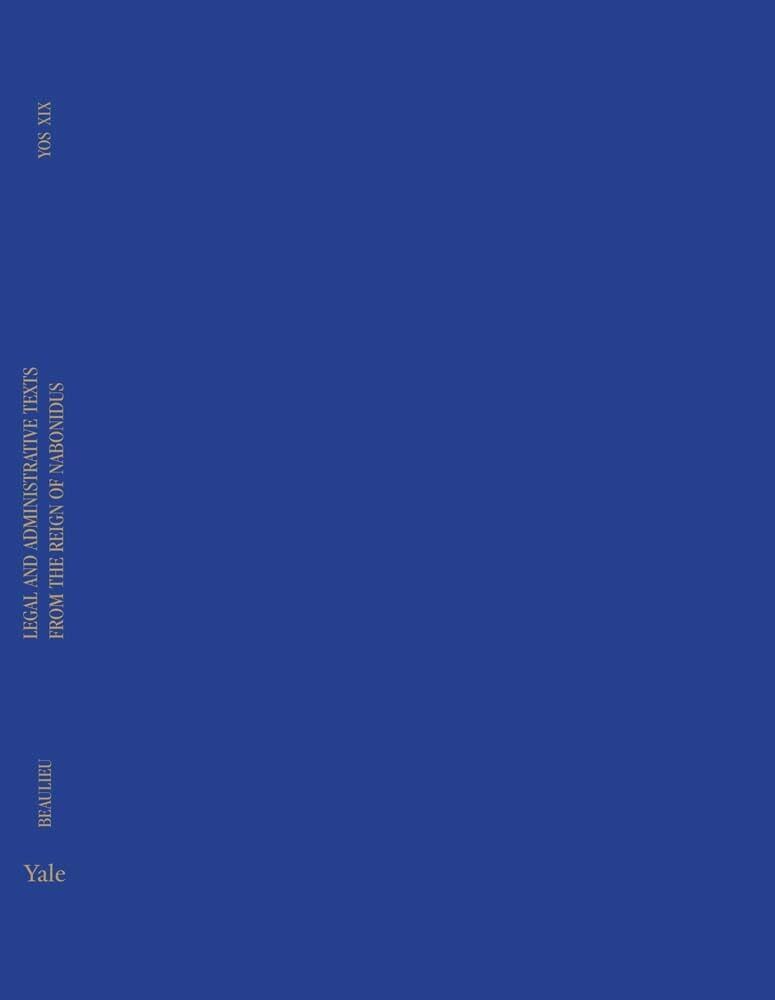 Legal and Administrative Texts from the Reign of Nabonidus