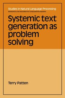 Systemic Text Generation (Studies in Natural Language Processing)
